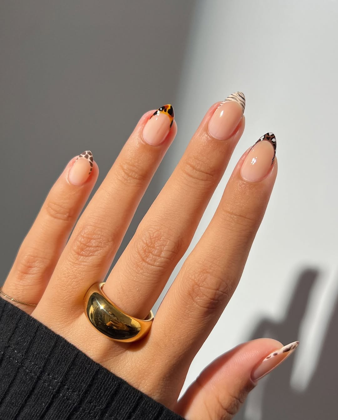 Imagem de francesinha em animal print.