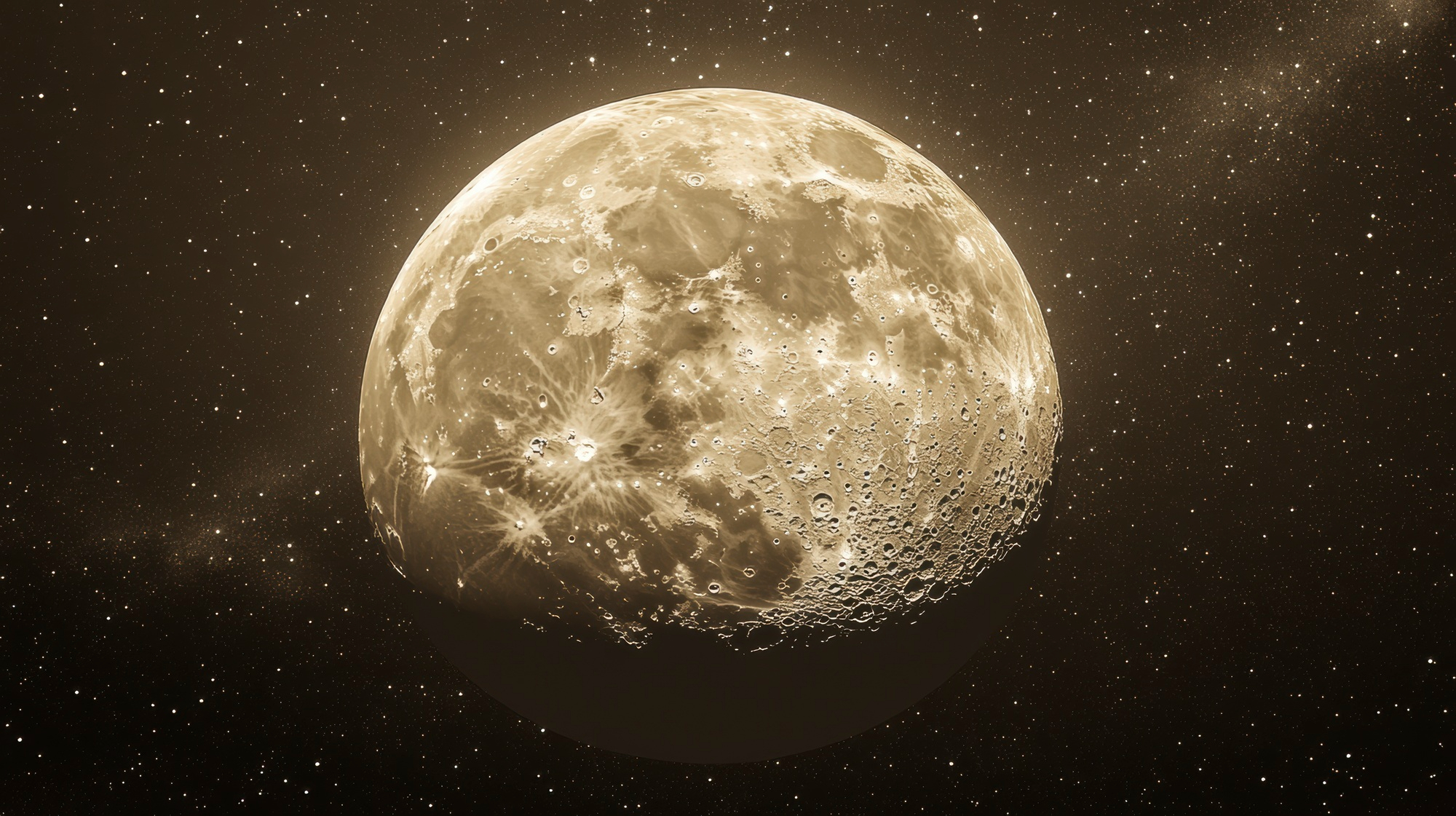 Imagem de lua cheia no c&eacute;u representando o astro no mapa astral