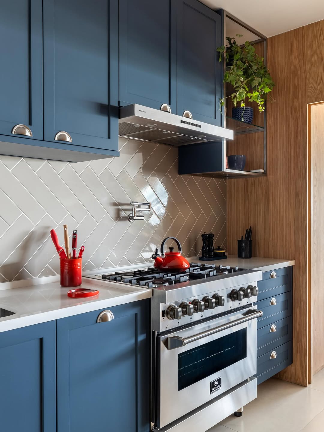 Planta cascata na cozinha