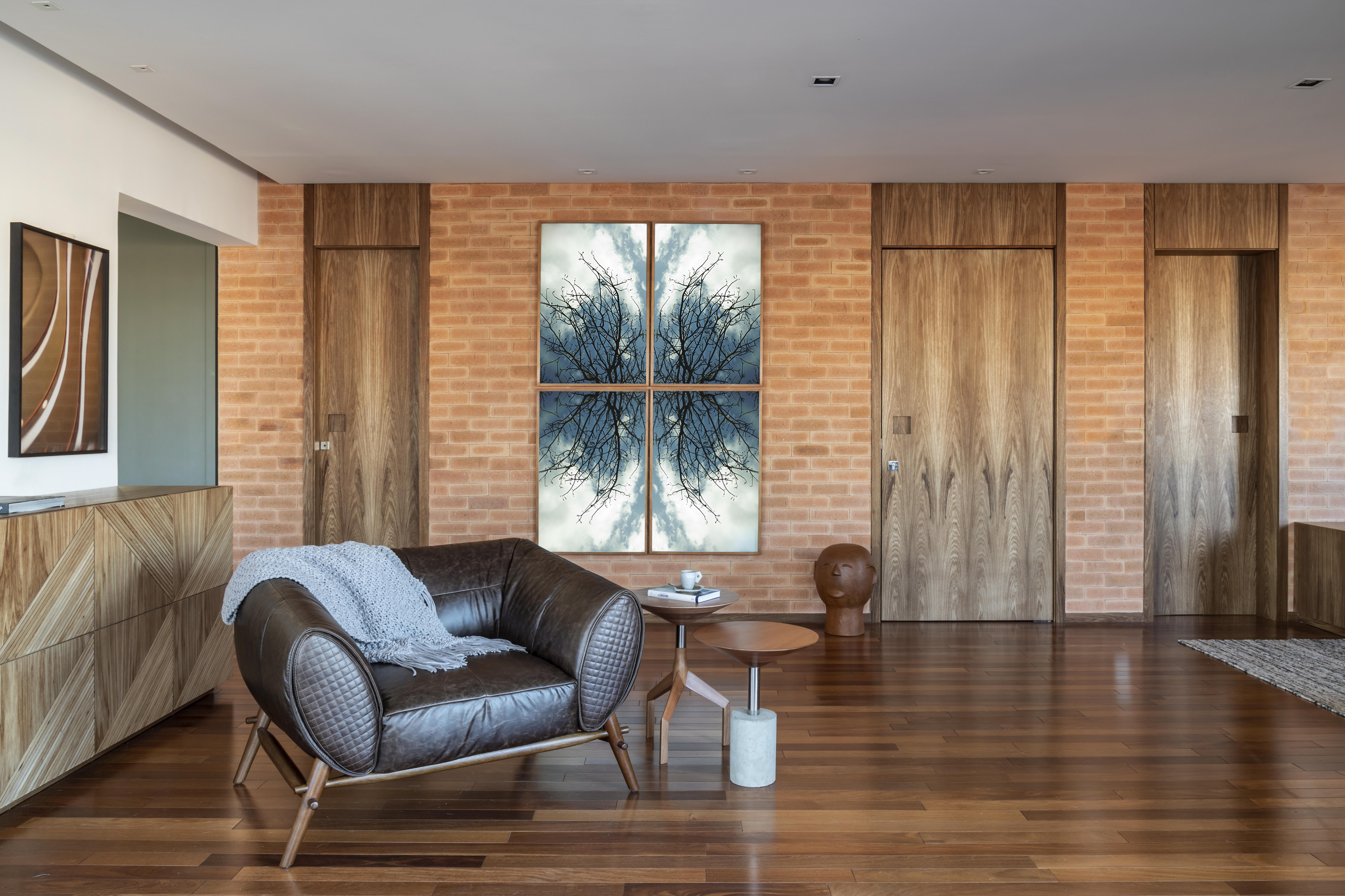 Tijolinho aparente nas paredes