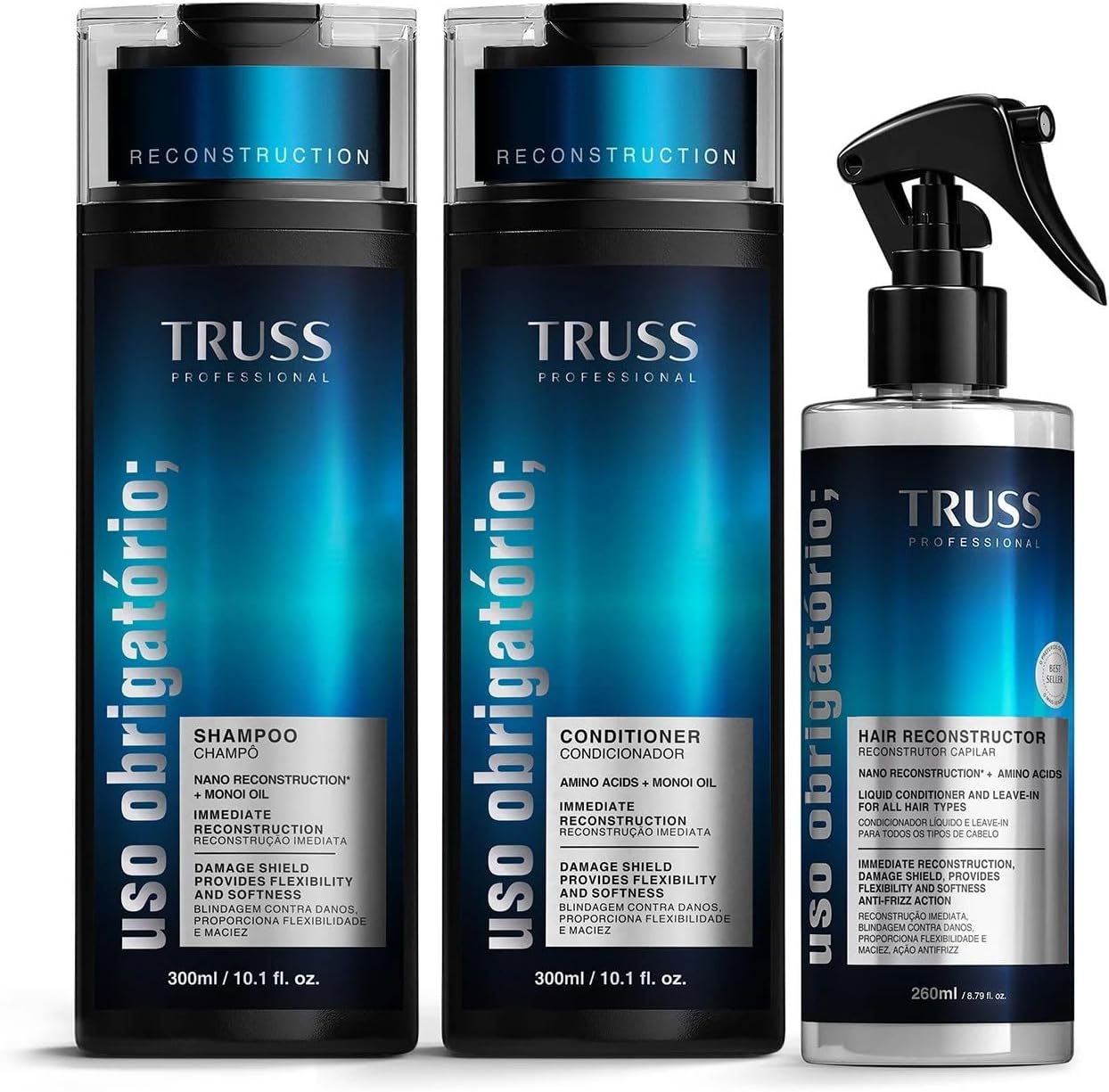 Kit TRUSS uso obrigat&oacute;rio para cabelos com qu&iacute;mica