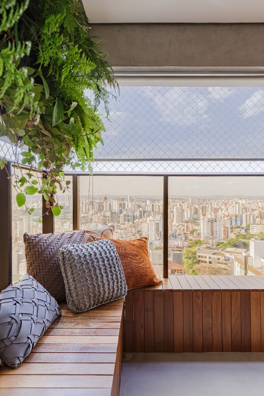 Canto alem&atilde;o aumenta espa&ccedil;o da varanda