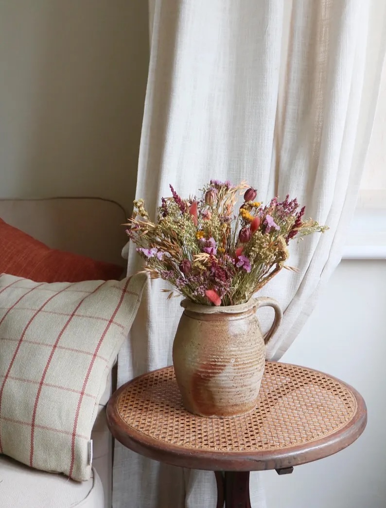 Ideia de como usar flor seca na decora&ccedil;&atilde;o