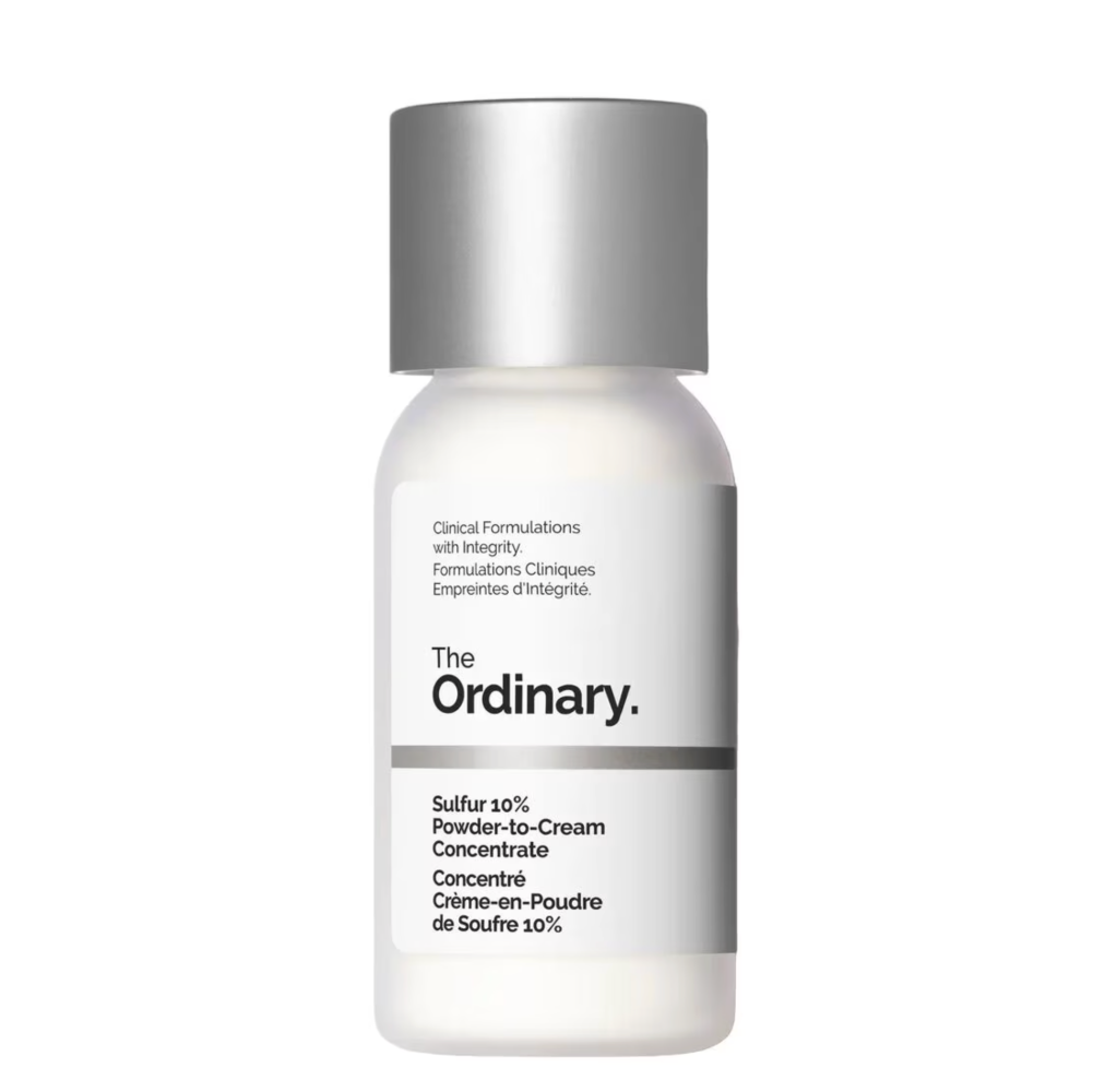Sulfur 10% Powder-to-Cream Concentrate, de The Ordinary