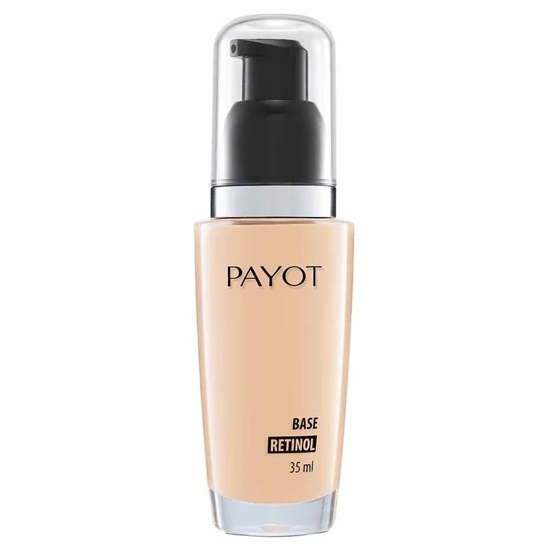 Foto de uma base líquida da Payot com retinol