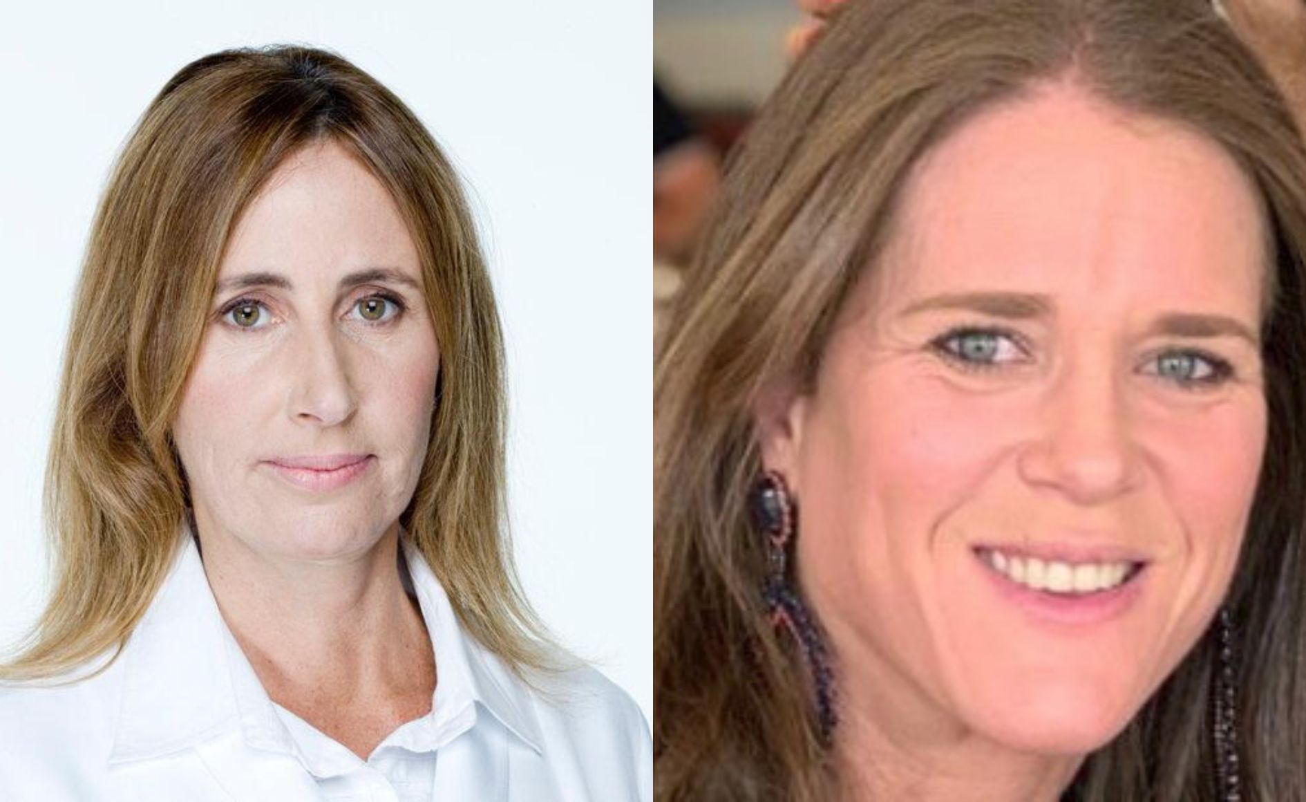 Colagem com duas fotos. A primeira mostra a m&eacute;dica Flora Finguerman. A segunda mostra Cristiana Assump&ccedil;&atilde;o