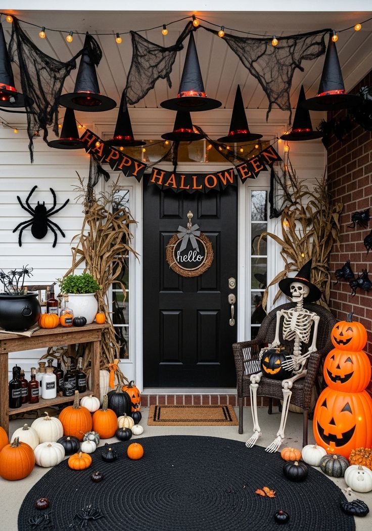 Imagem de decora&ccedil;&atilde;o para entrada da casa para o halloween.