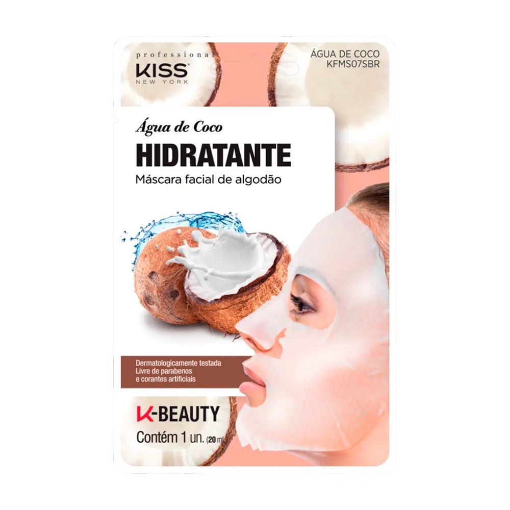 Foto de uma máscara facial de coco