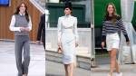 Kate Middleton inspira com dez looks que unem elegância e praticidade — do terno de alfaiataria ao vestido fluido