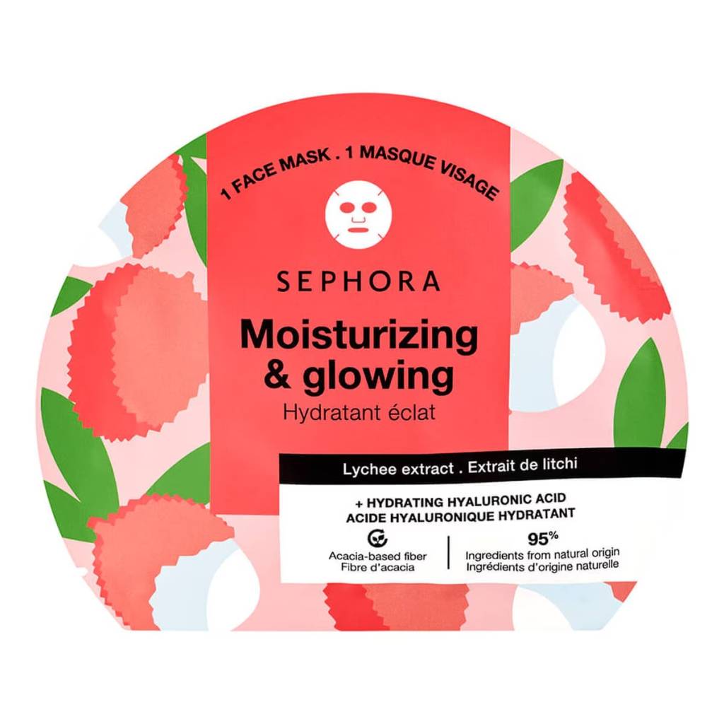 Foto de uma máscara facial de morango