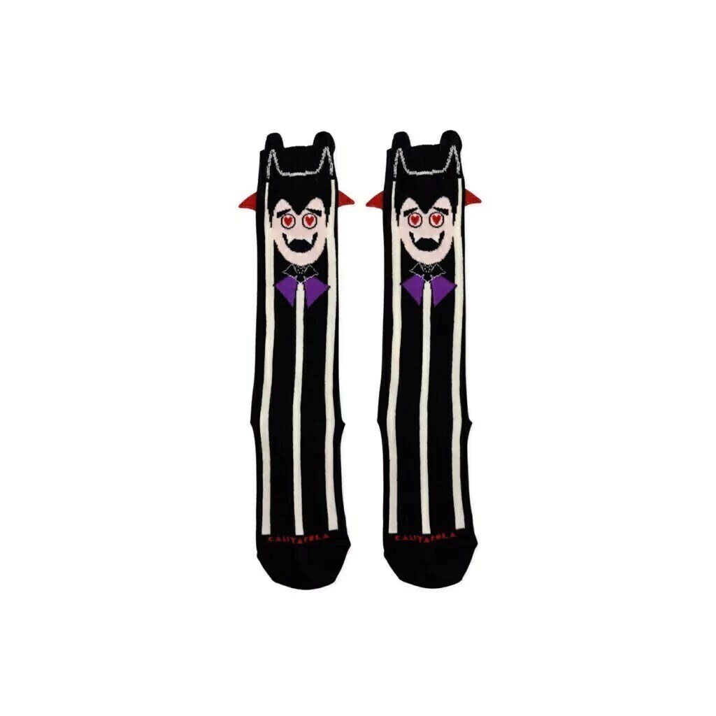 Foto de meia com estampa de Drácula