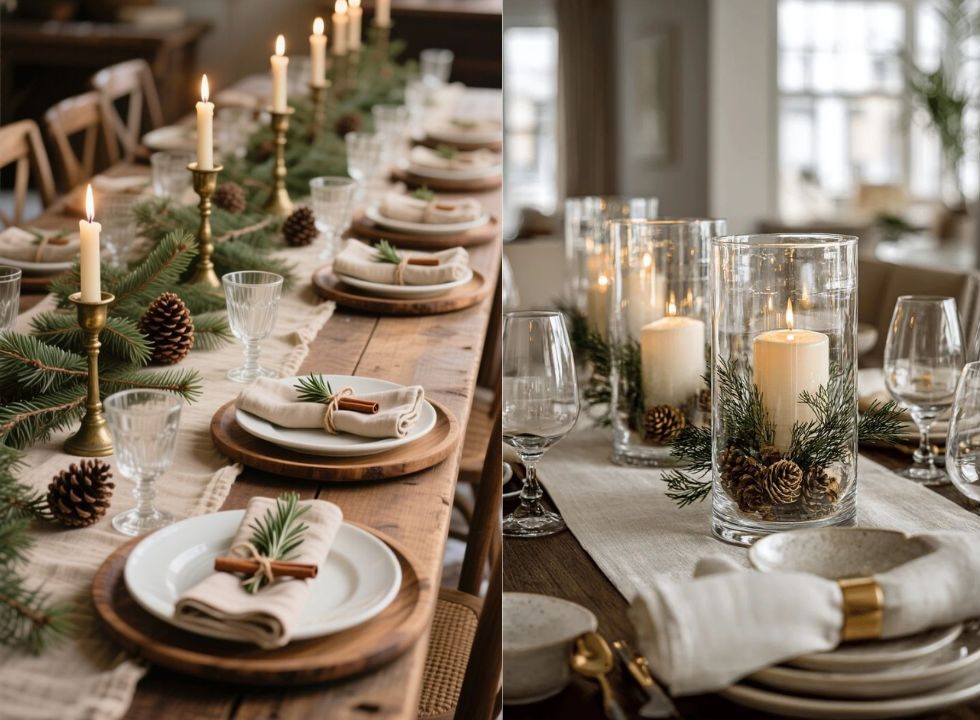 Como fazer uma mesa posta natalina