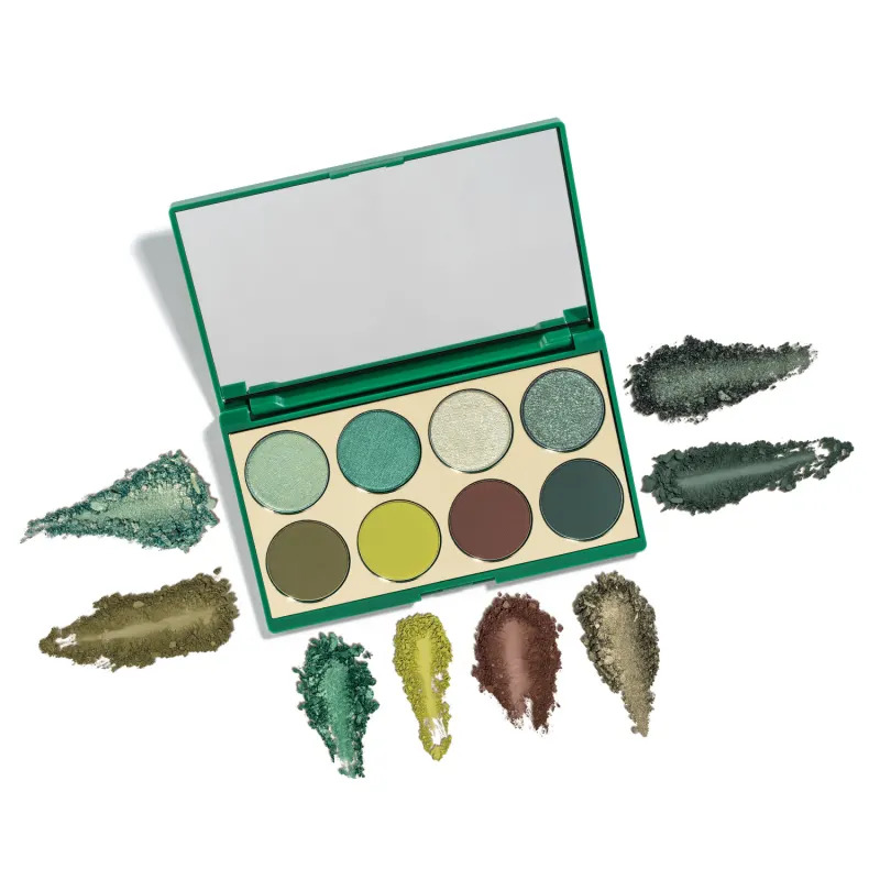 Paleta Green Niina Secrets com diferentes tons de verde