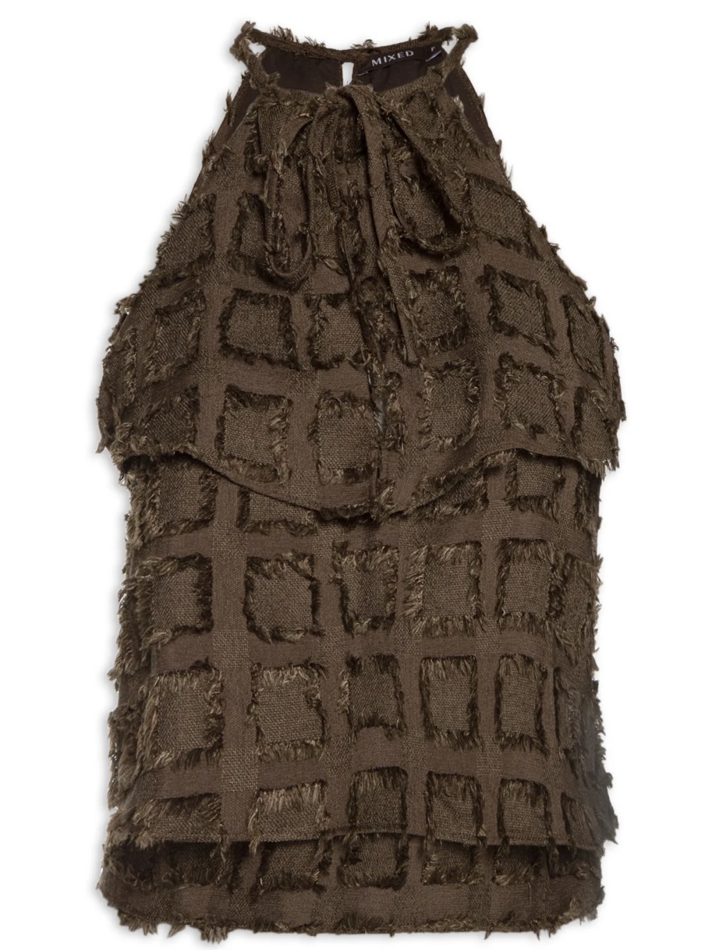 Foto de uma regata social marrom