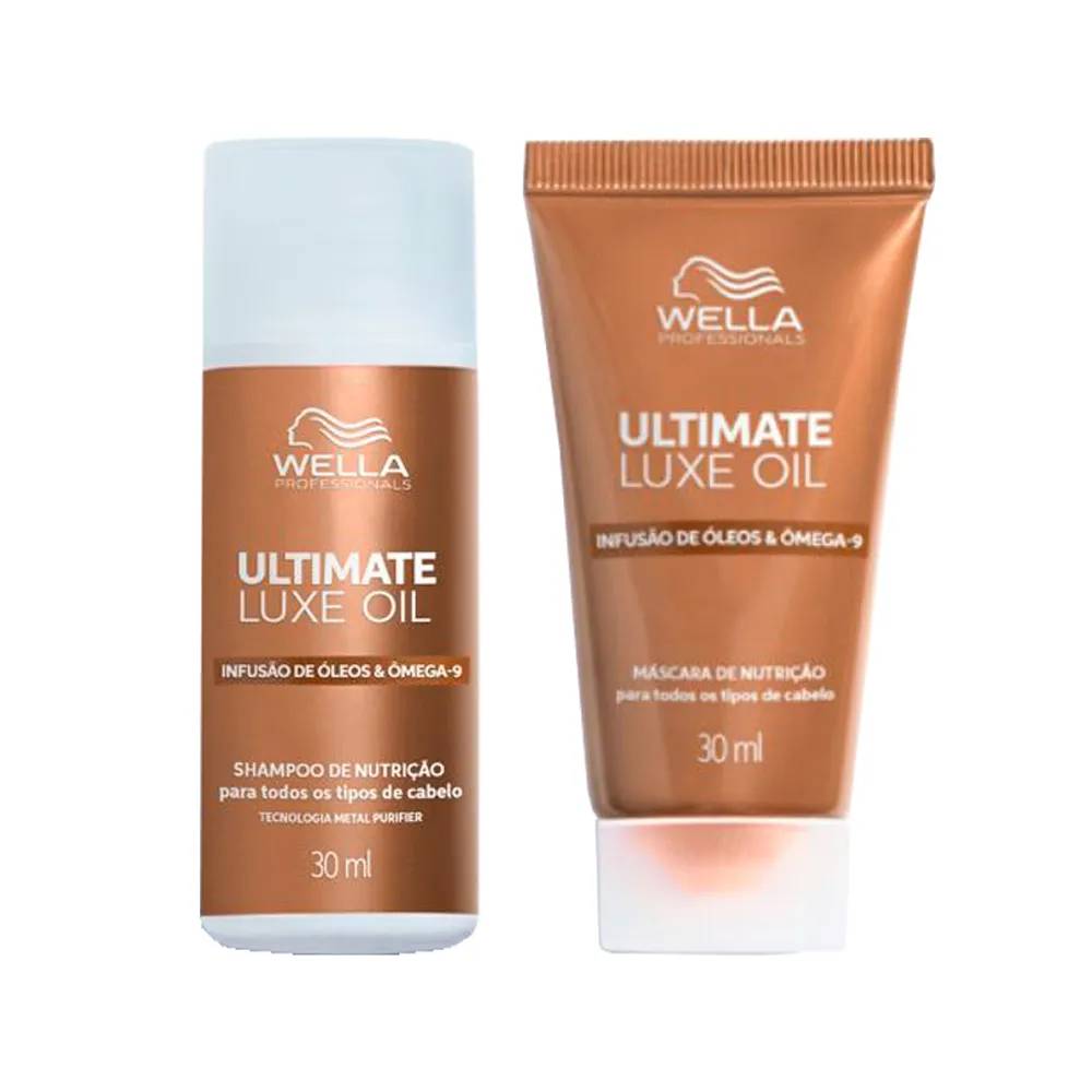 Imagem de kit travel size shampoo e m&aacute;scara da Wella.