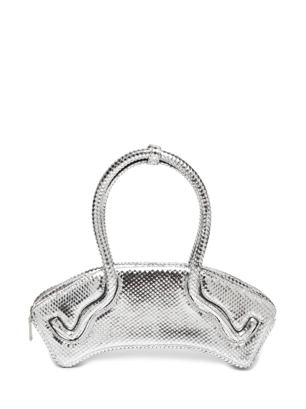 Foto de uma bolsa prata