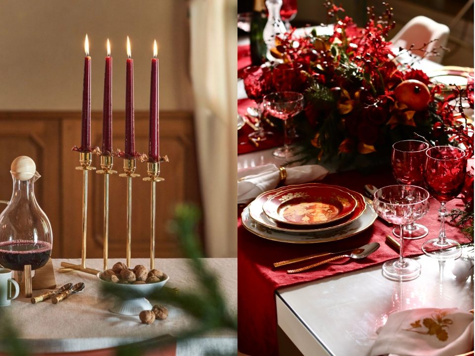 A cor do ano de 2025 tamb&eacute;m ganha destaque na d&eacute;cor natalina.