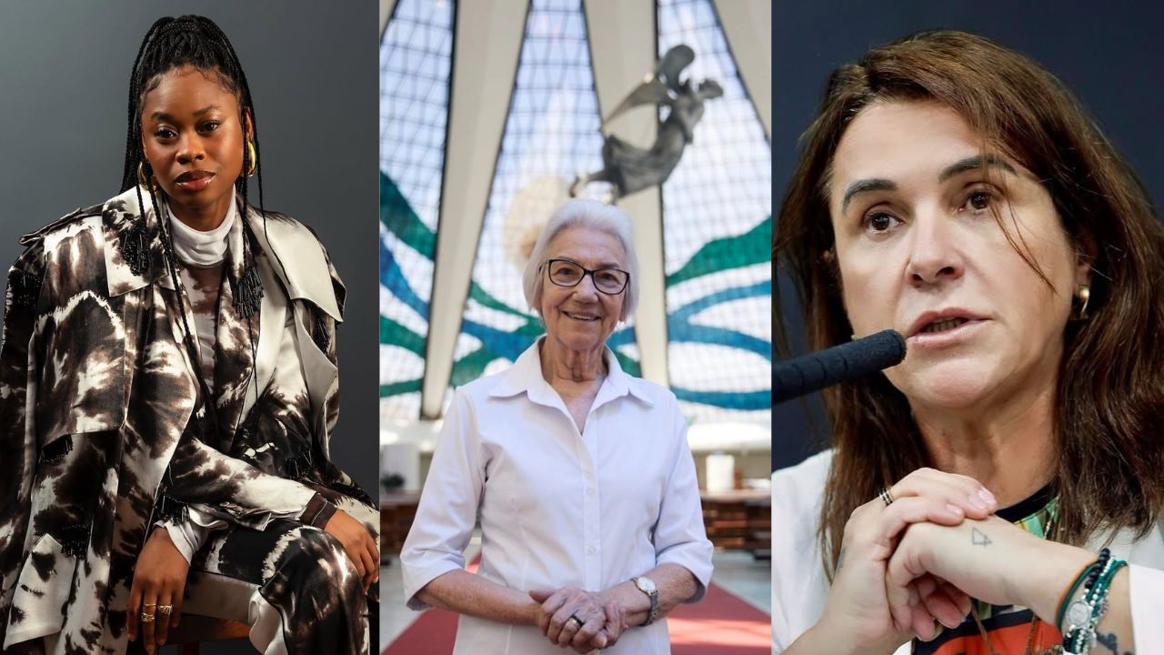 Imagem de Juliana Souza, Irm&atilde; Rosita e Ivalda Aleixo.