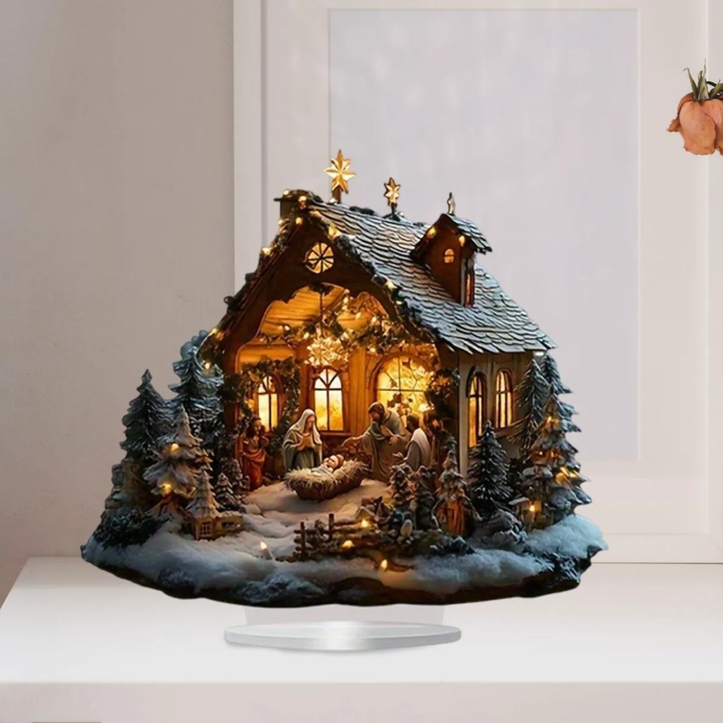 Imagem de pres&eacute;pio de Natal bonito e barato.