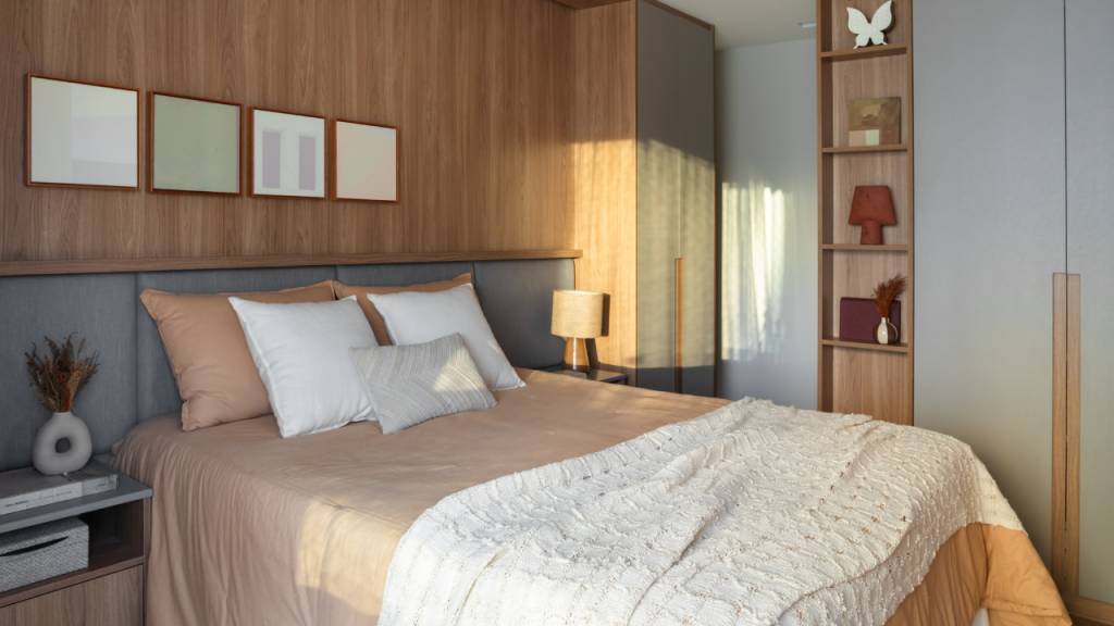 Quarto de casal pequeno e funcional: 5 ideias para otimizar o espaço com estilo