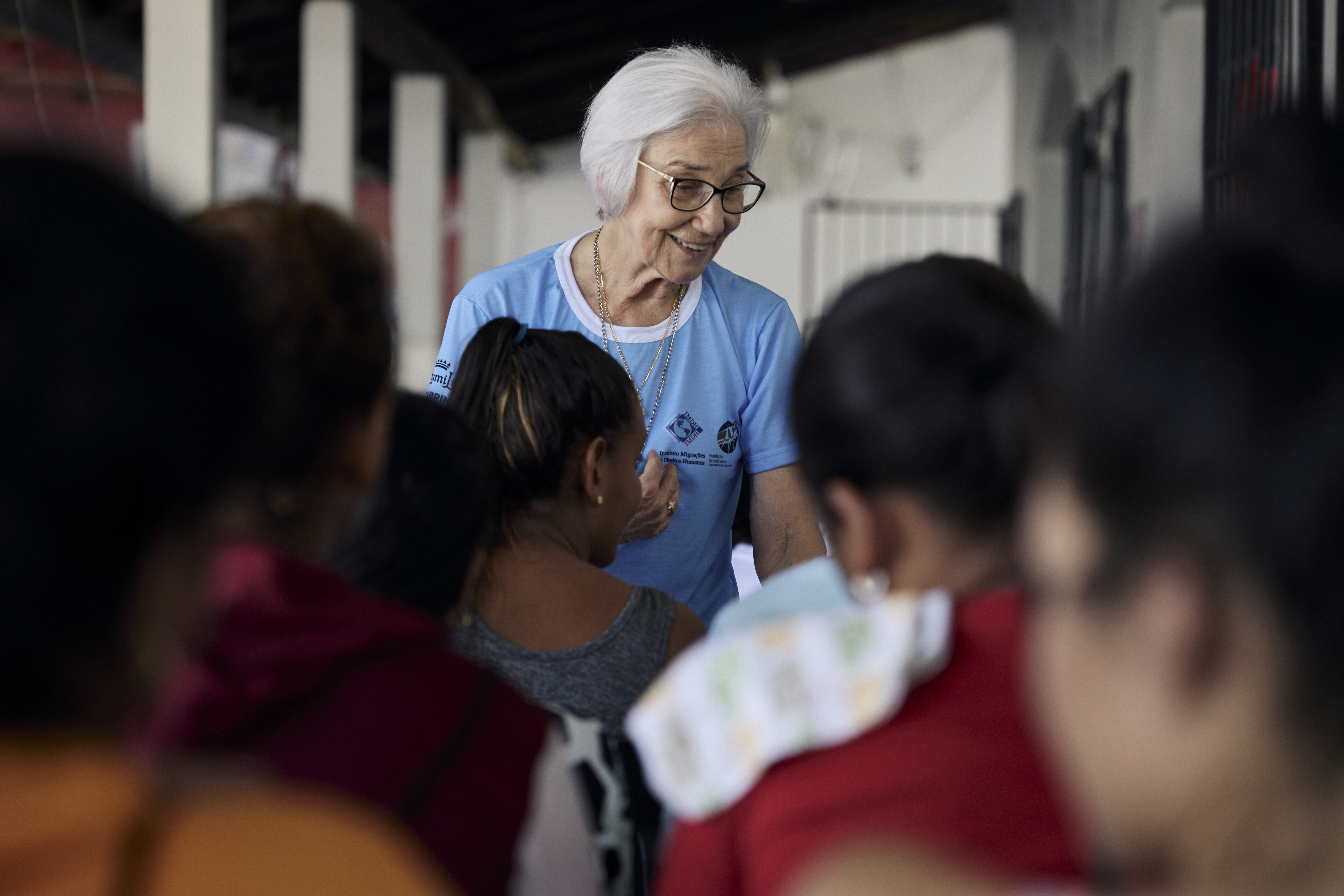 Irm&atilde; Rosita Milesi, homenageada por d&eacute;cadas de dedica&ccedil;&atilde;o em ajudar pessoas refugiadas, em a&ccedil;&atilde;o social.