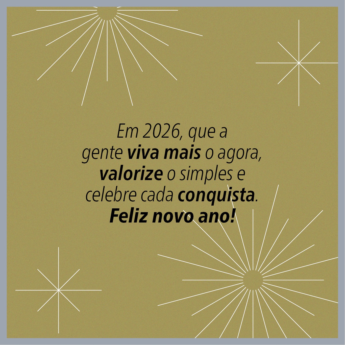 Mensagem de ano novo