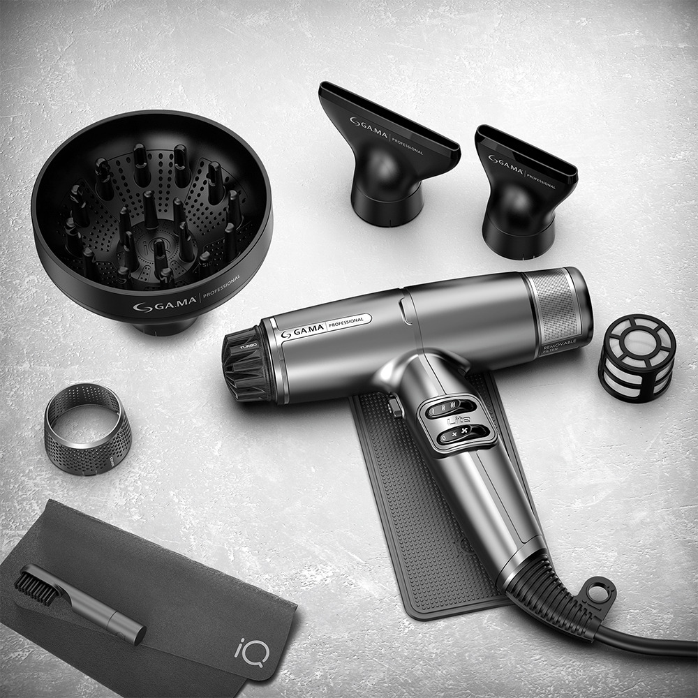Imagem de secador r&aacute;pido e pequeno da GA.MA - Modelo IQ Lite.