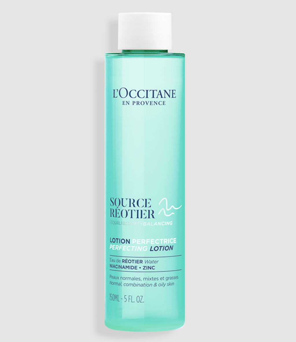 Lo&ccedil;&atilde;o Facial Equilibrante Source R&eacute;otier, de L'Occitane en Provence