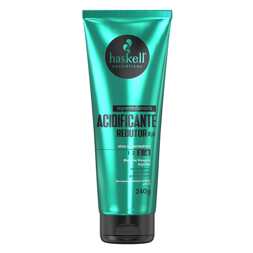 Imagem de embalagem verde de acidificante da Haskell