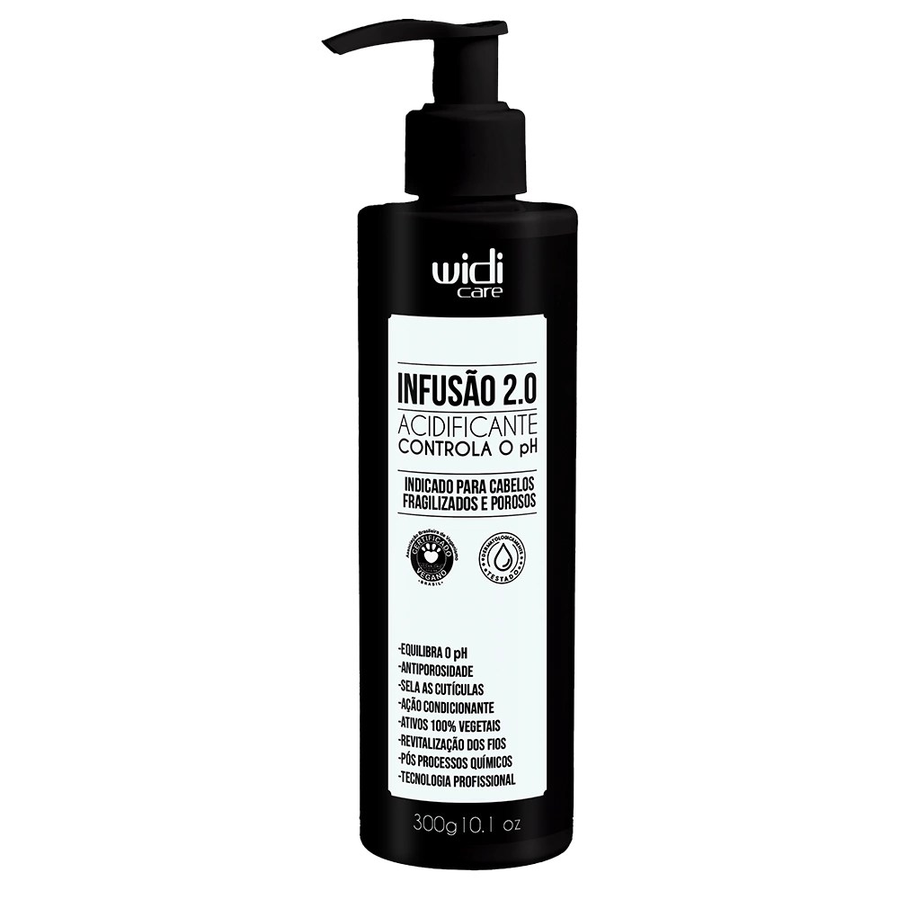 Imagem de embalagem preta de acidificante da Widi Care