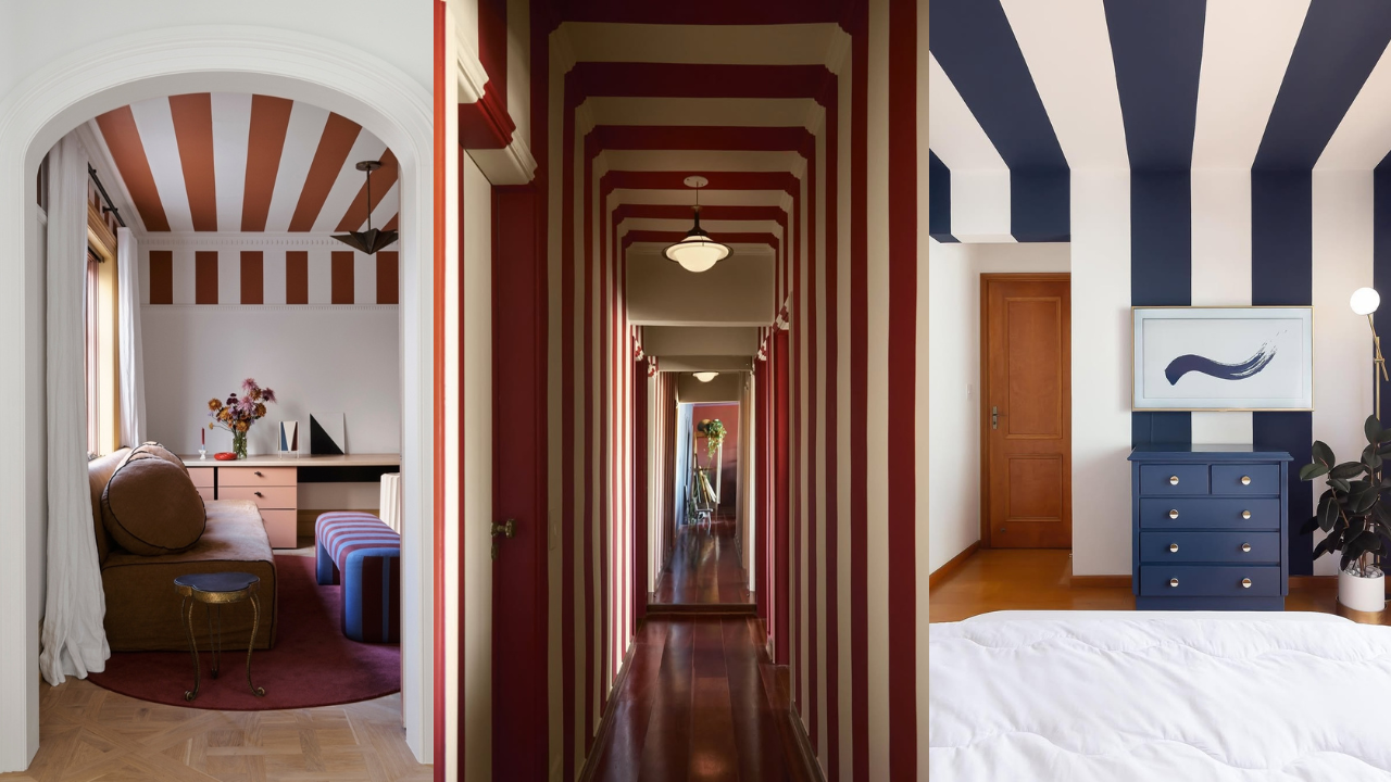 Projetos de decoração com teto listrado