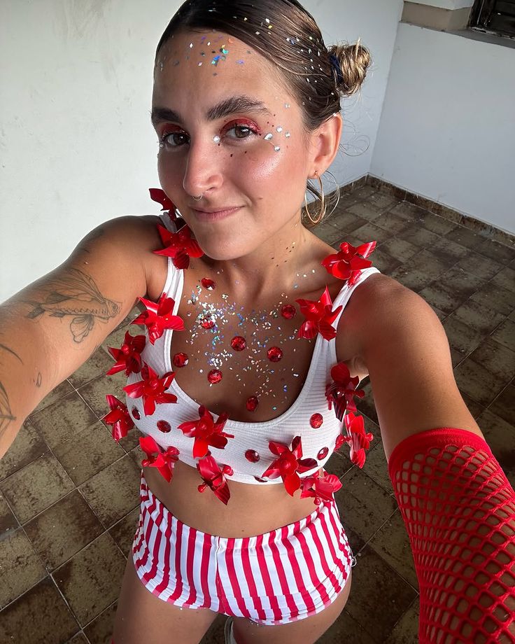 Fantasia floral leve e criativa para o Carnaval 2026