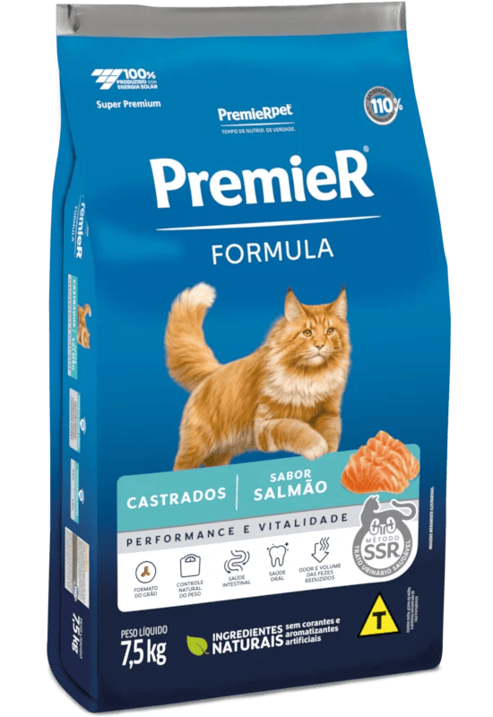 Ra&ccedil;&atilde;o PremieR F&oacute;rmula Super Premium para c&atilde;es adultos de ra&ccedil;as m&eacute;dias e grandes, desenvolvida com ingredientes nobres para promover vitalidade, sa&uacute;de intestinal e controle de peso.