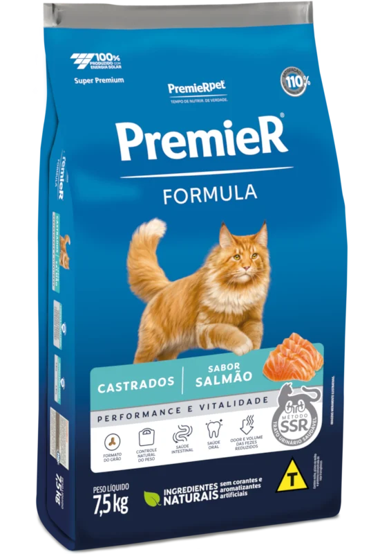 Ra&ccedil;&atilde;o PremieR F&oacute;rmula Super Premium para c&atilde;es adultos de ra&ccedil;as m&eacute;dias e grandes, desenvolvida com ingredientes nobres para promover vitalidade, sa&uacute;de intestinal e controle de peso.