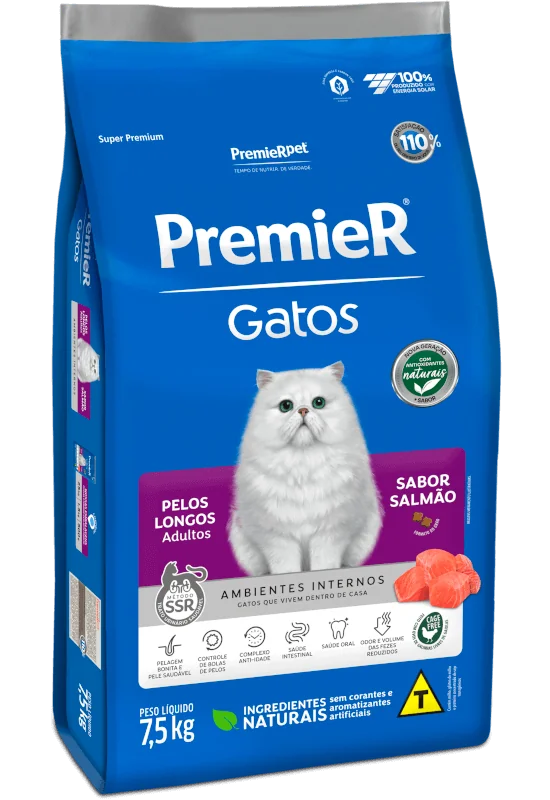 Ra&ccedil;&atilde;o PremieR F&oacute;rmula Super Premium para c&atilde;es adultos de ra&ccedil;as m&eacute;dias e grandes, desenvolvida com ingredientes nobres para promover vitalidade, sa&uacute;de intestinal e controle de peso.