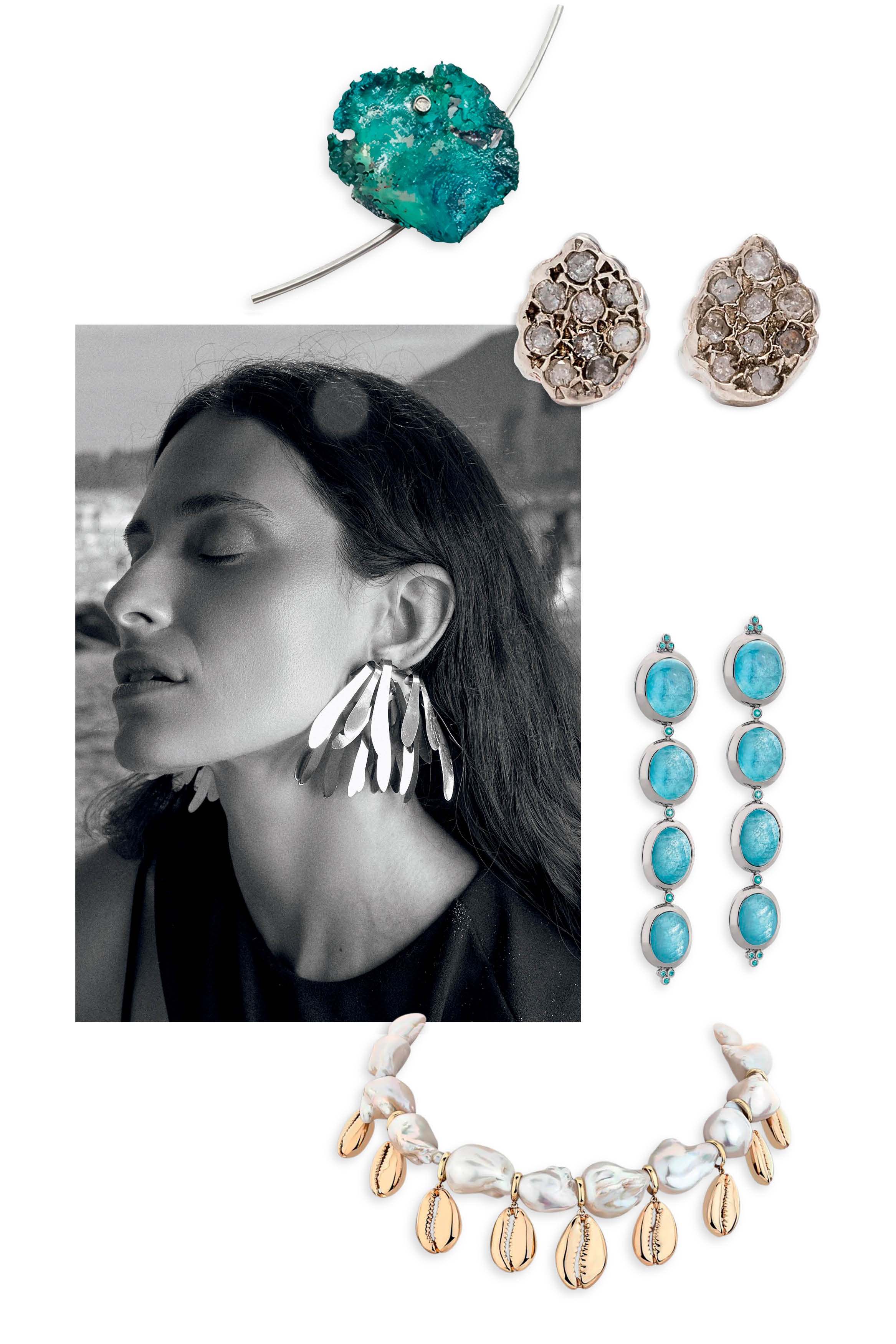 Onda de estilo! Descubra a cole&ccedil;&atilde;o de joias que traduz o frescor do mar, com conchas, p&eacute;rolas e designs fluidos para o ver&atilde;o.
