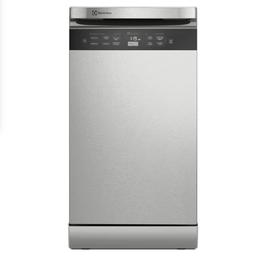 Lava Lou&ccedil;as 10 Servi&ccedil;os Inox, de Electrolux