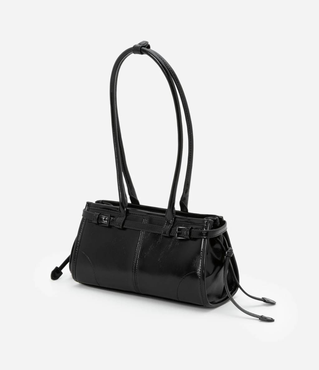 Bolsa de couro preta
