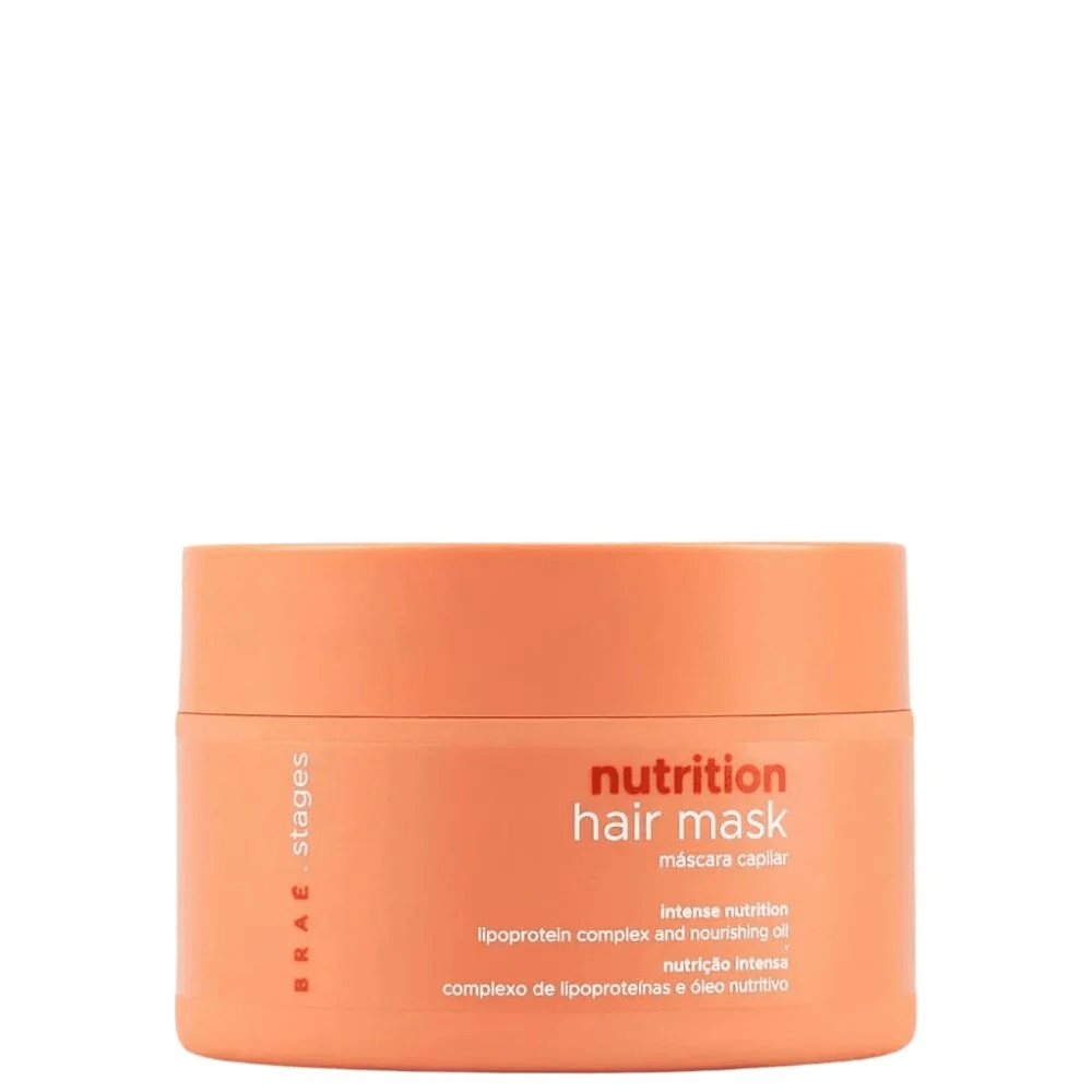 M&aacute;scara Stages Nutri&ccedil;&atilde;o, da Bra&eacute;, para condicionamento e controle do frizz