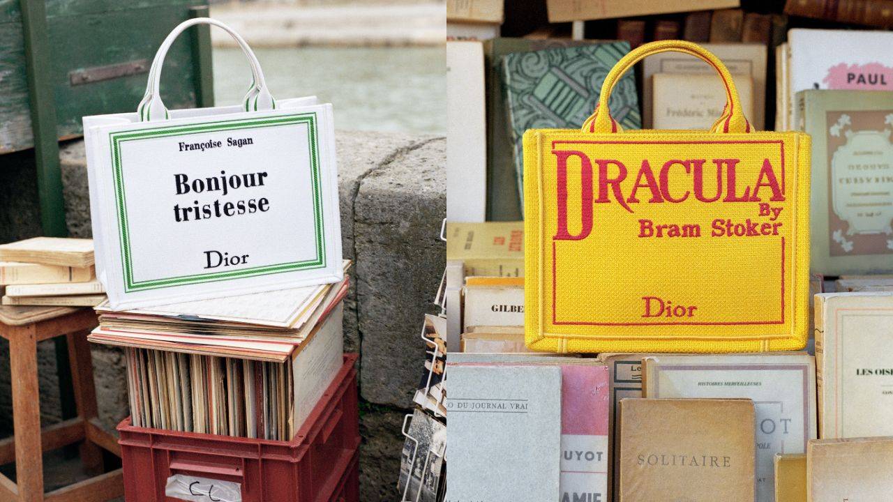 Dior transforma capas de livros icônicos em bolsas; veja fotos