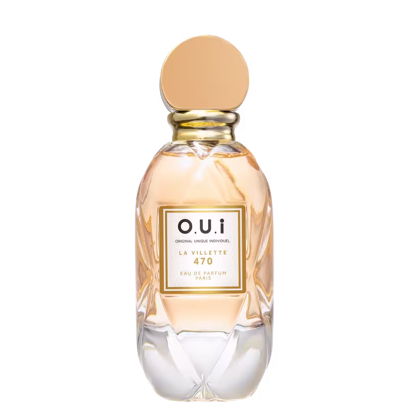 Imagem de perfume da O.U.i com embalagem ros&ecirc;