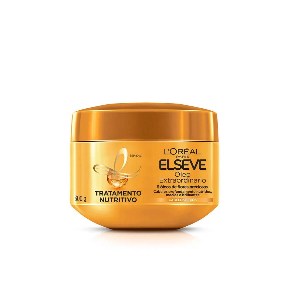 M&aacute;scara Elseve &Oacute;leo Extraordin&aacute;rio, da L&rsquo;Or&eacute;al Paris, para nutrir cabelos ressecados