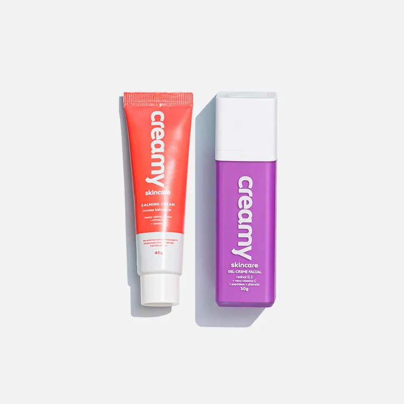 Imagem de kit de skincare da Creamy em promo&ccedil;&atilde;o