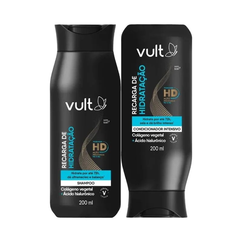 Imagem de kit de shampoo e condicionador da Vult em promo&ccedil;&atilde;o