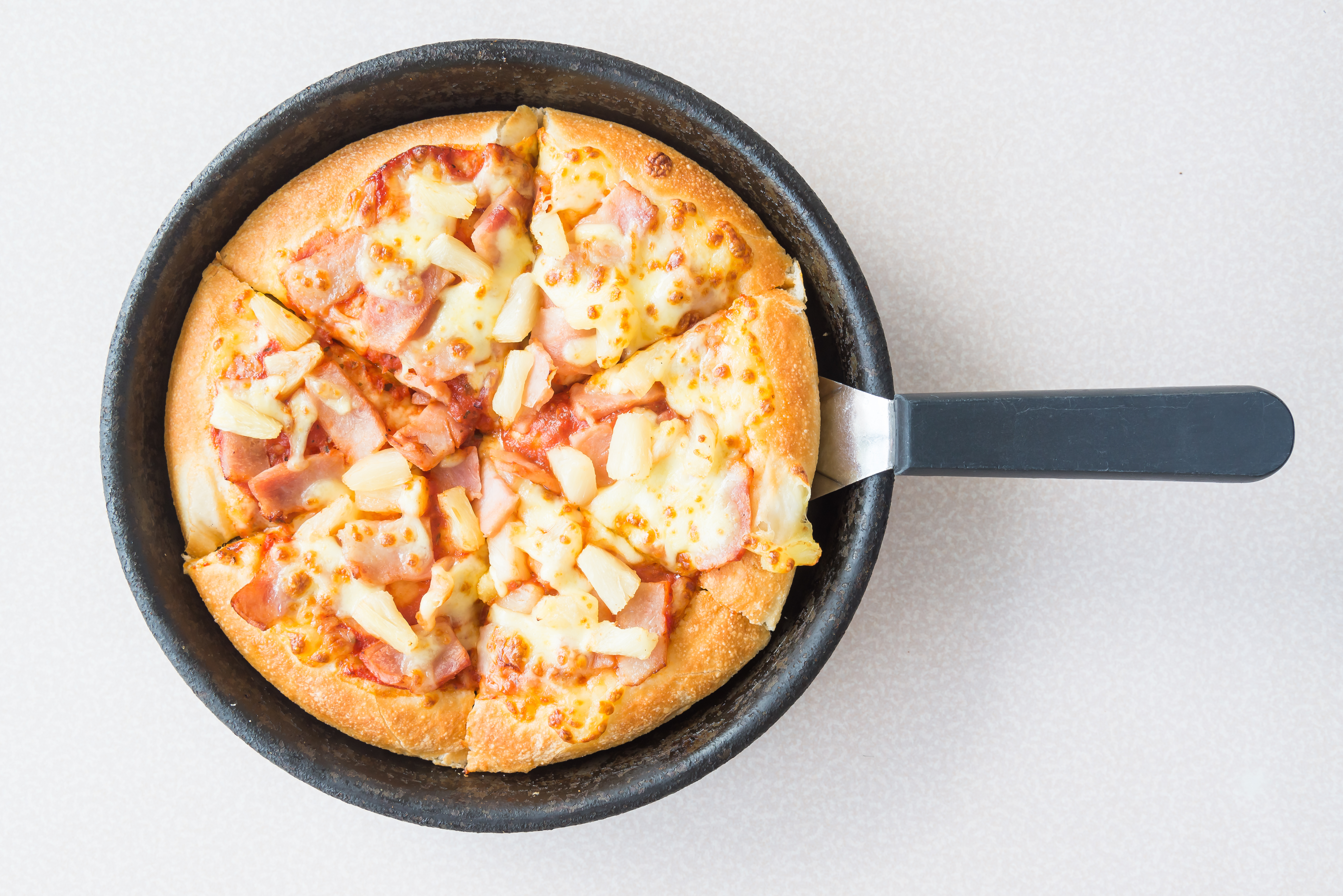 Receita de pizza de frigideira