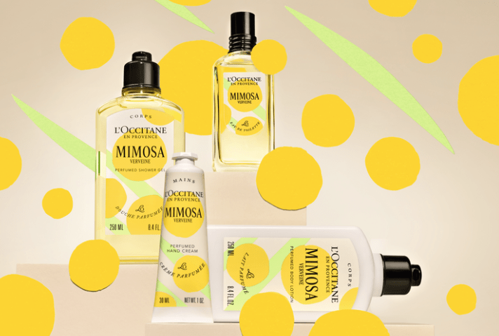 Linha Verbena Mimosa, de L&rsquo;Occitane en Provence