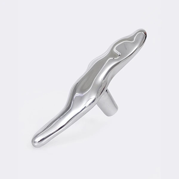 Puxador de metal prata