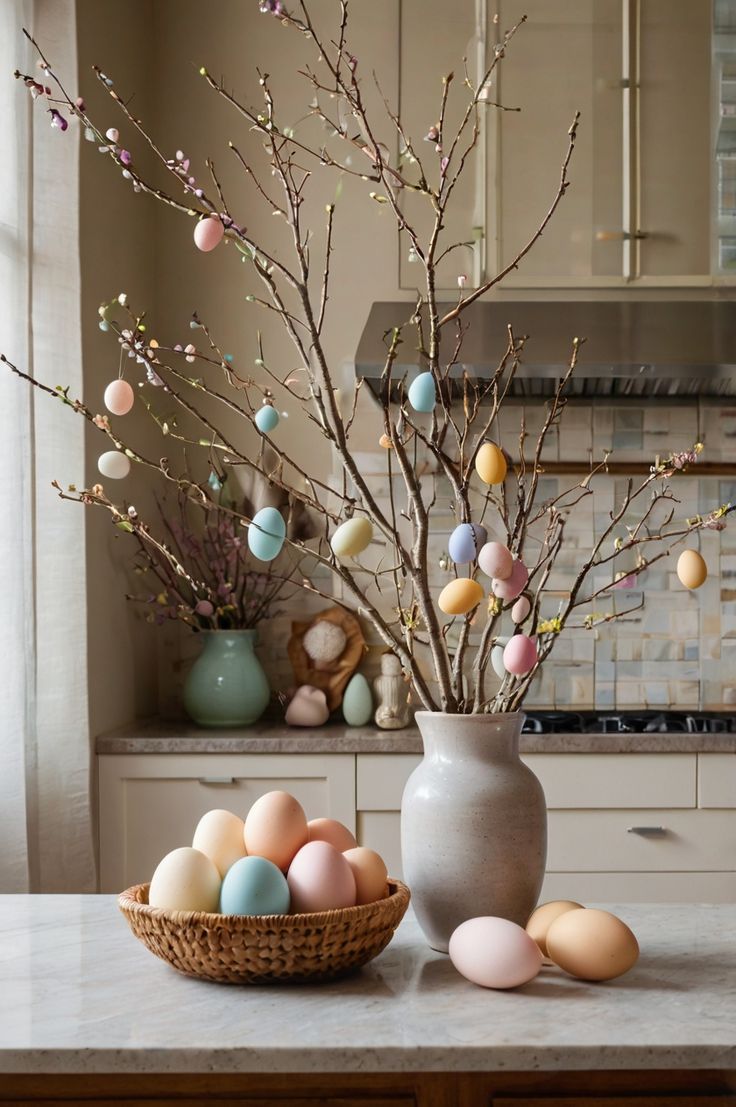 Ideias de arranjos de flores para a P&aacute;scoa