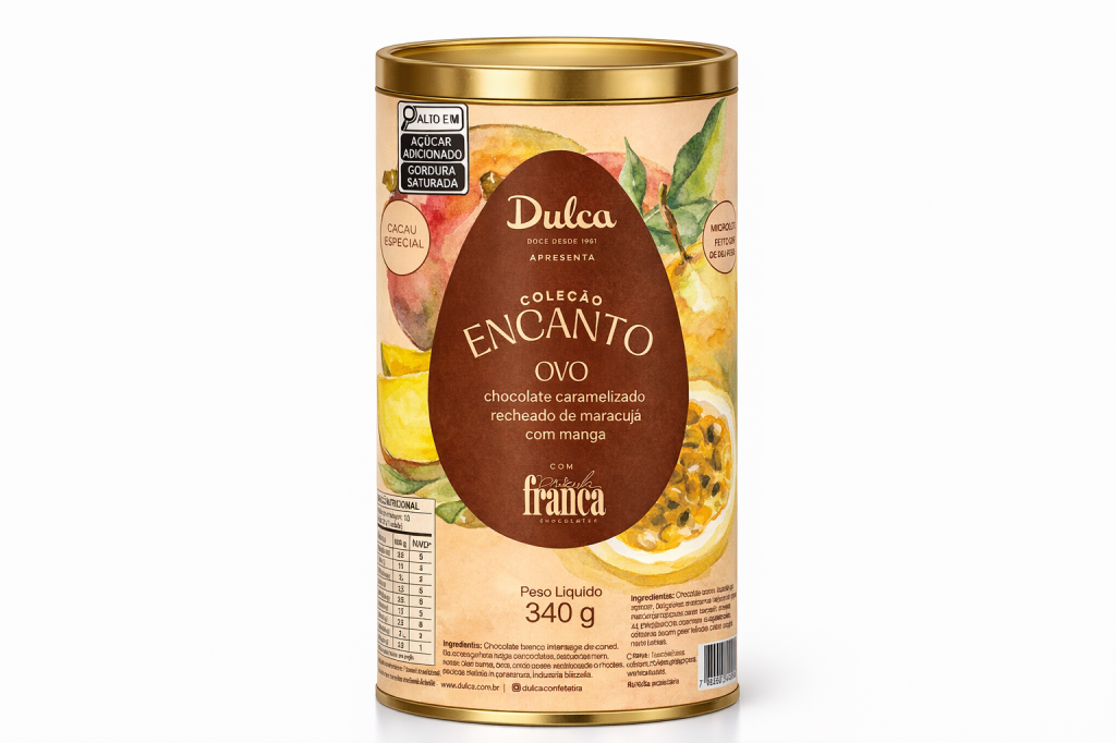 Embalagem cilindrica de metal de ovo de p&aacute;scoa