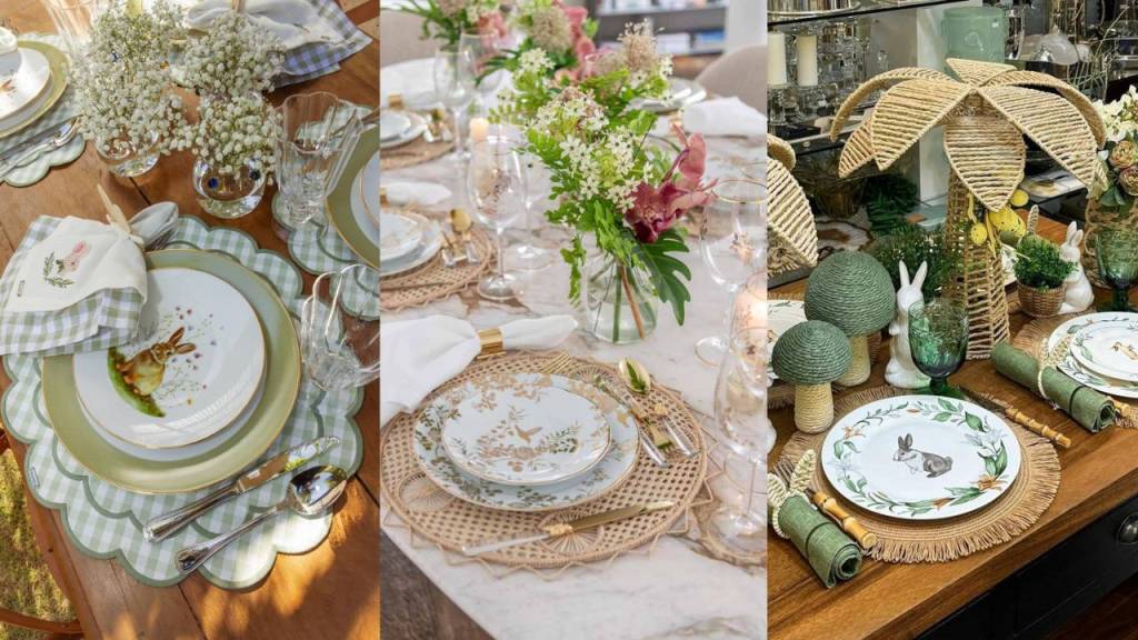 6 ideias de mesa posta de Páscoa para impressionar convidados
